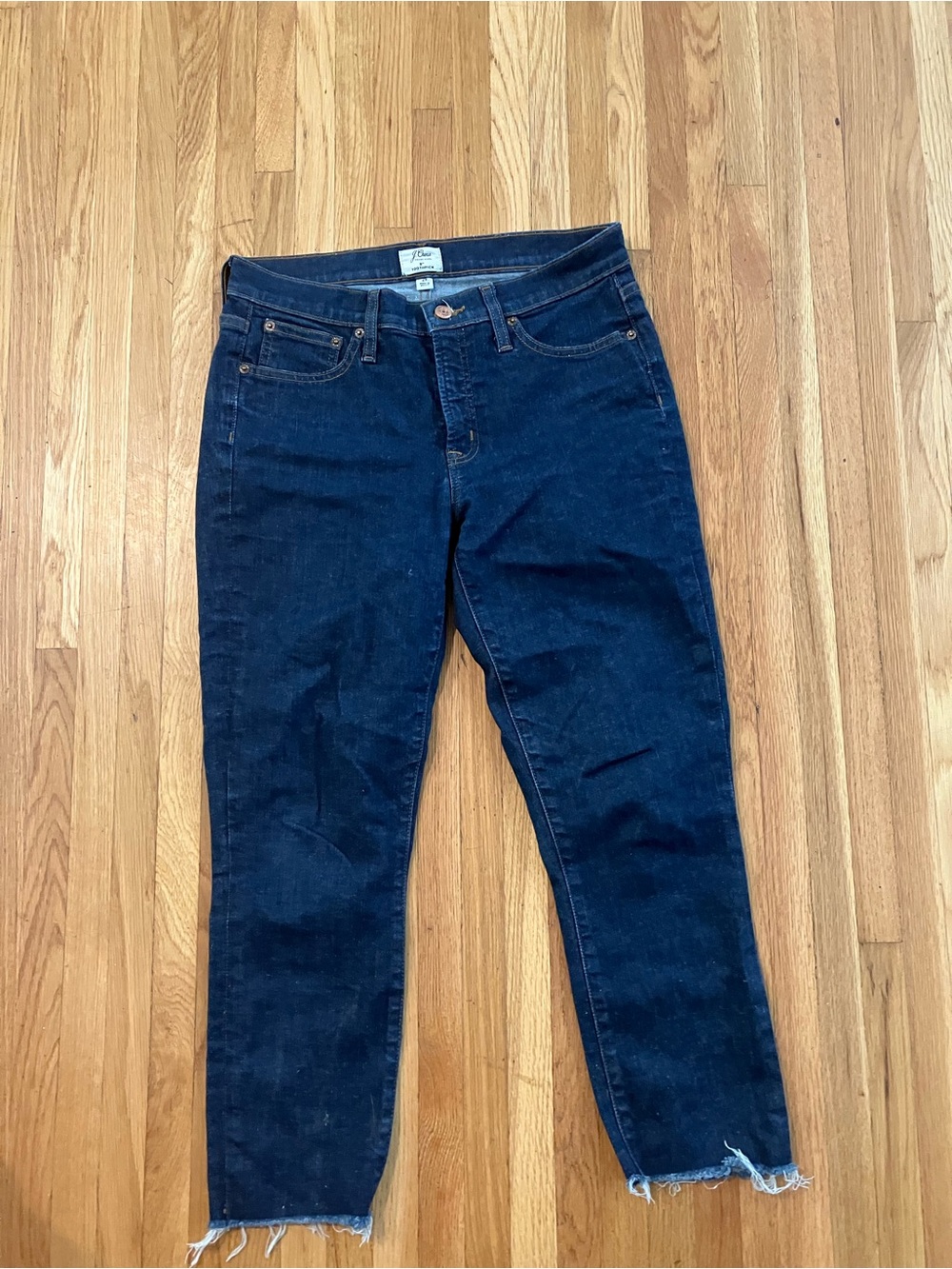 J. Crew Women's Boyfriend Jeans in Dark Indigo Blue